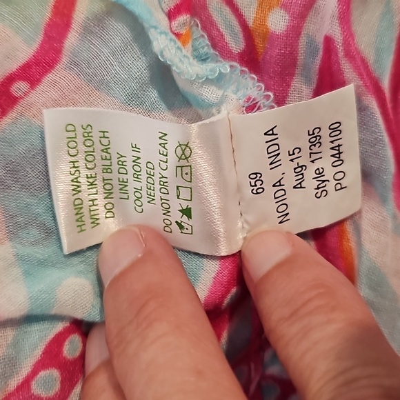 Lilly Pulitzer Breakwater Underwater Escape Luci Tunic Size XS MSRP $108 EUC - Picture 9 of 9